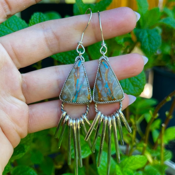 Turquoise earrings - Picture 4 of 4